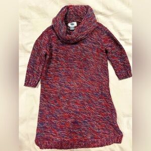 Cowl neck sweater dress‎ 4t knit 100% cotton